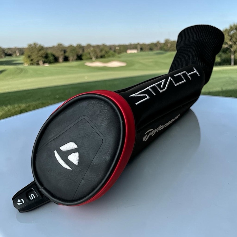 TaylorMade Stealth 5 Wood Fairway Headcover Black Red Golf Club Head Cover